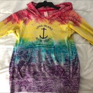 Tie dye Long Island hoodie
